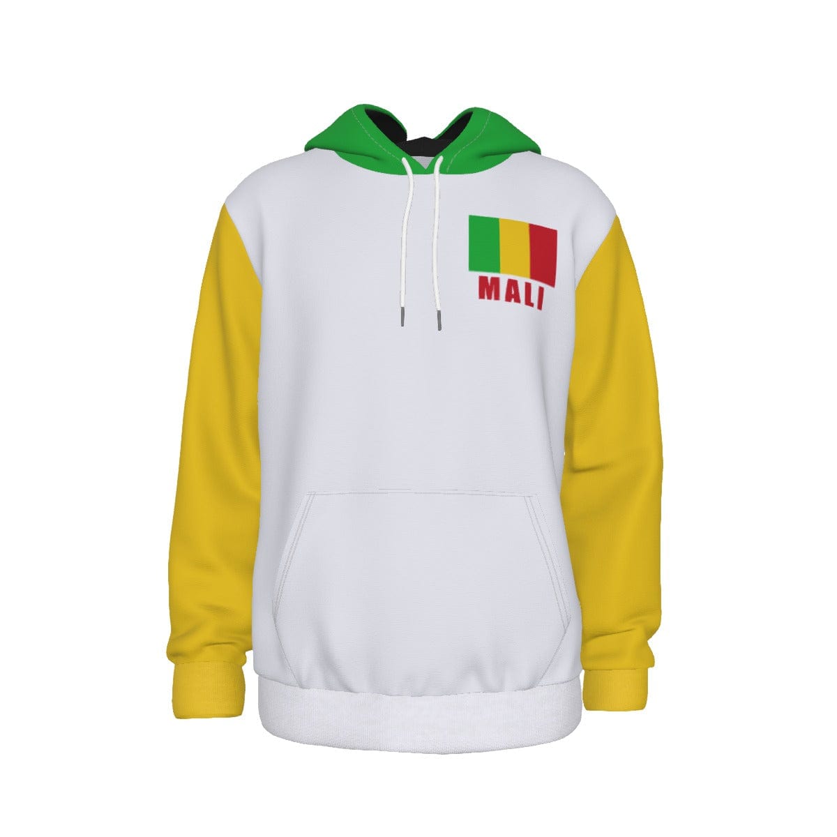 Mali Unisex Football Fan Pullover Hoodie Front