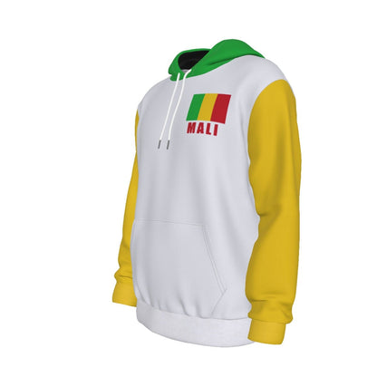 Mali Unisex Football Fan Pullover Hoodie Front Left