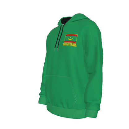 Mauritania Unisex Football Fan Pullover Hoodie Front Left