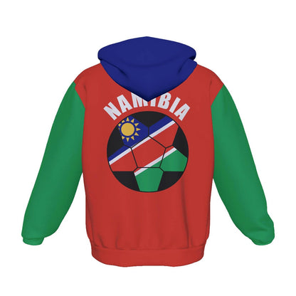 Namibia Unisex Football Fan Pullover Hoodie Back