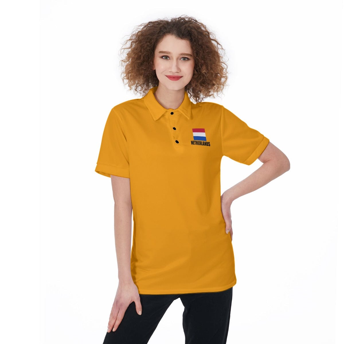 Netherlands Unisex Football Fan Polo Shirt Front