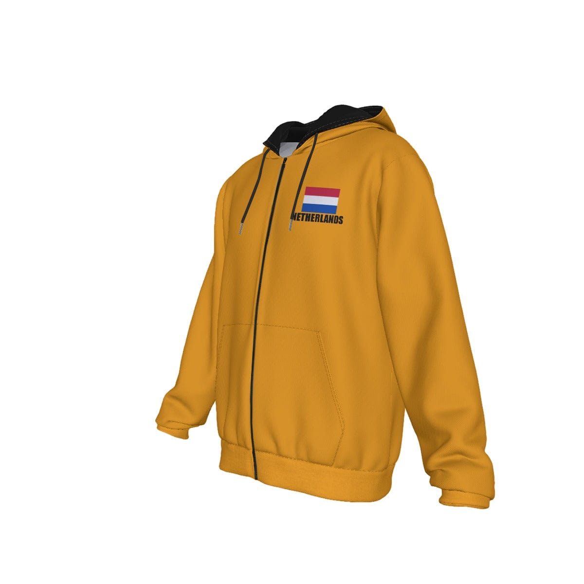 Netherlands Unisex Football Fan Zip Hoodie Front Left