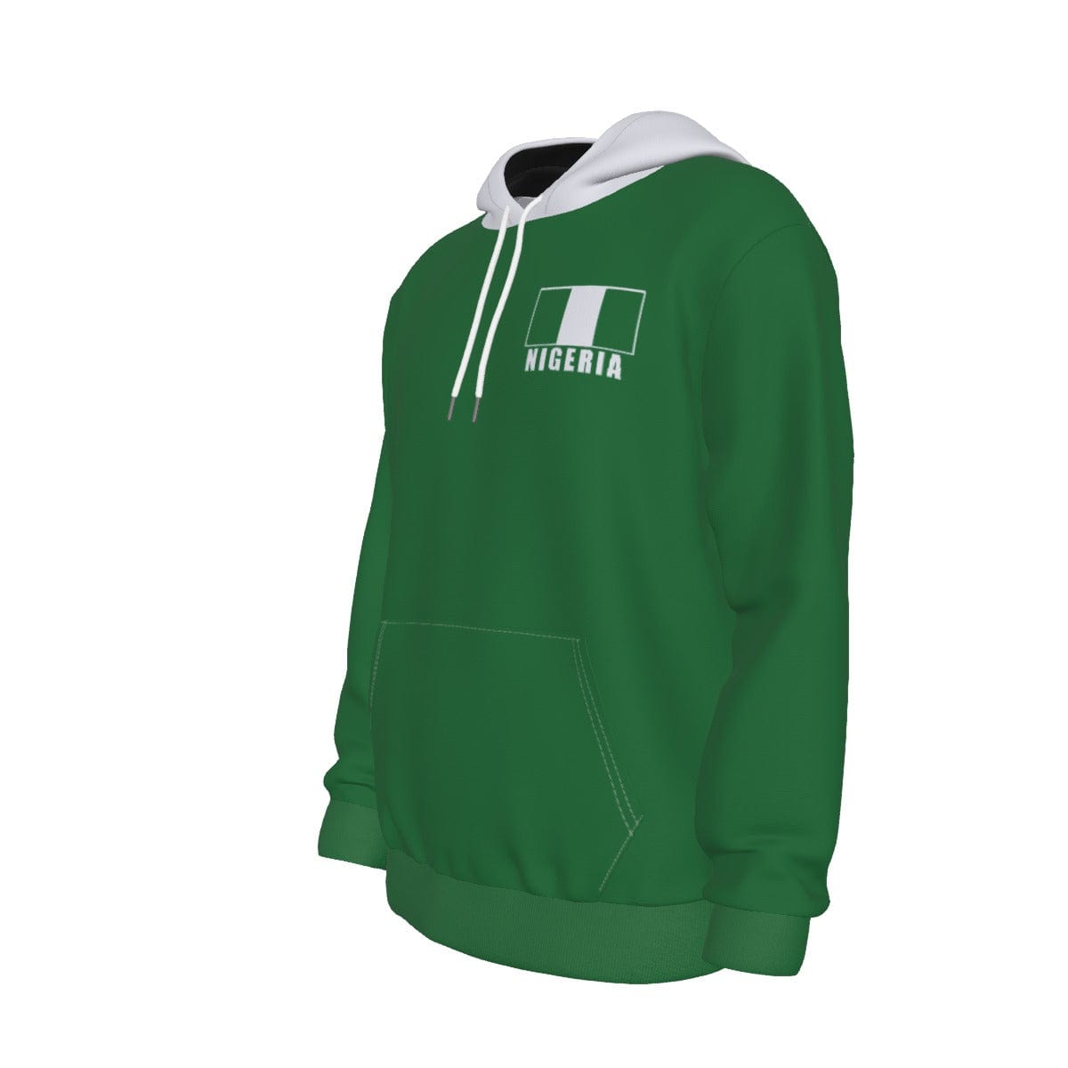 Nigeria Unisex Football Fan Pullover Hoodie Front Left