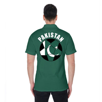 Pakistan Unisex Football Fan Polo Shirt Back