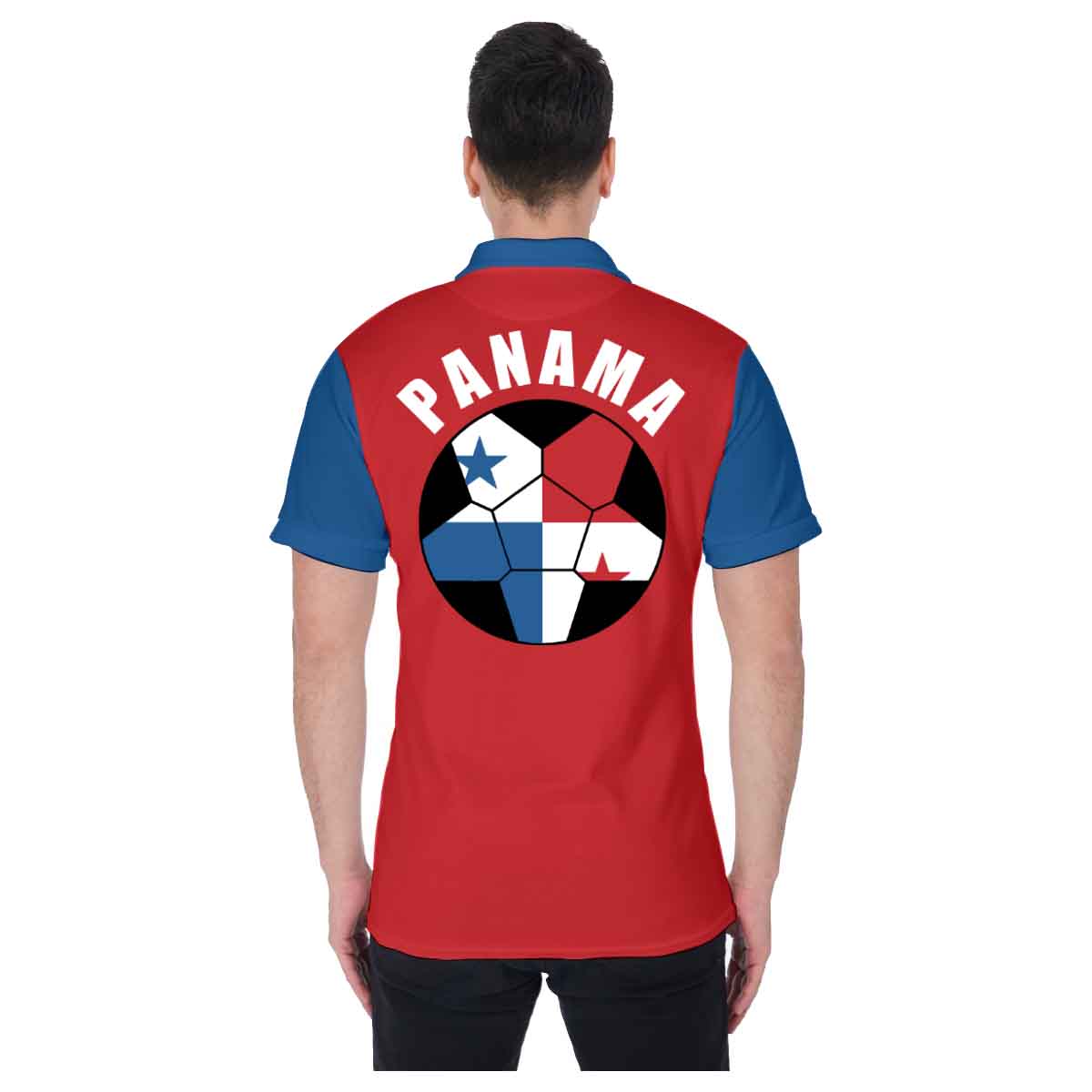 Panama Unisex Football Fan Polo Shirt Back