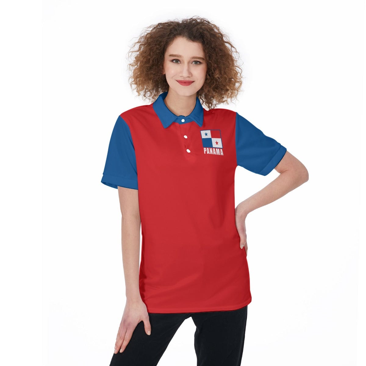 Panama Unisex Football Fan Polo Shirt Front