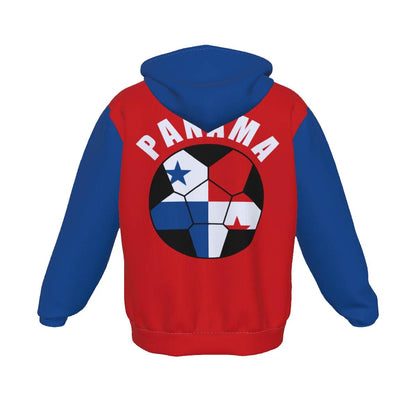 Panama Unisex Football Fan Zip Hoodie Back