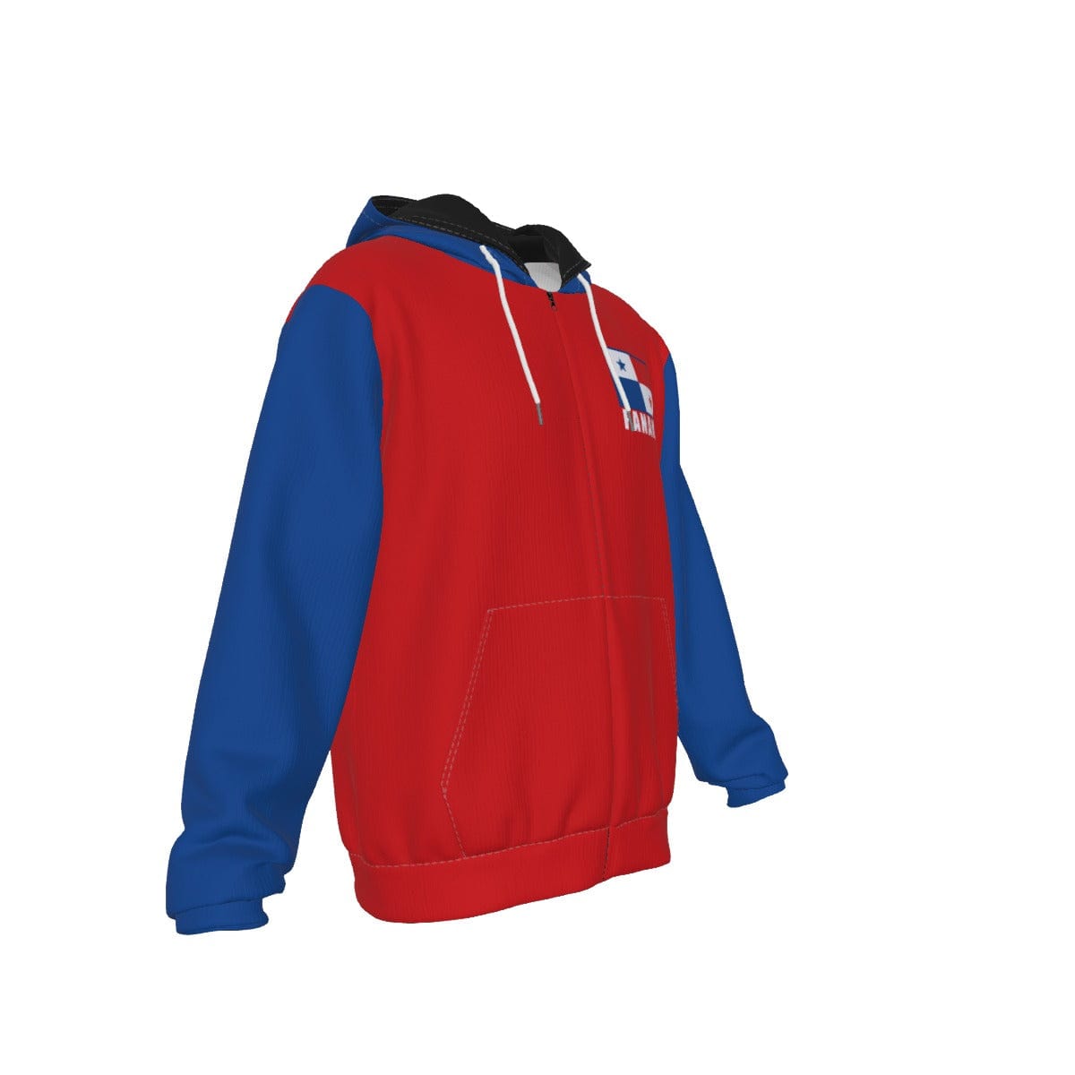 Panama Unisex Football Fan Zip Hoodie Front Right