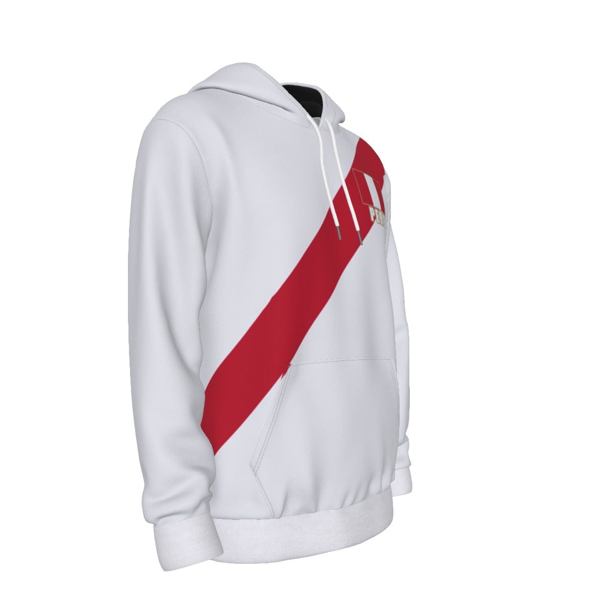 Peru Unisex Football Fan Pullover Hoodie Front Right