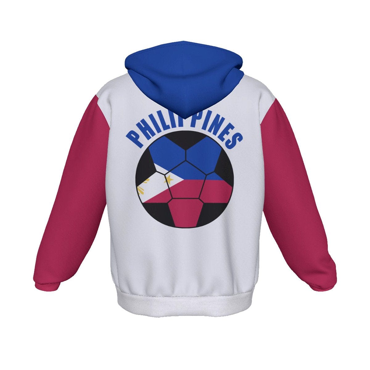 Philippines Unisex Football Fan Zip Hoodie Back