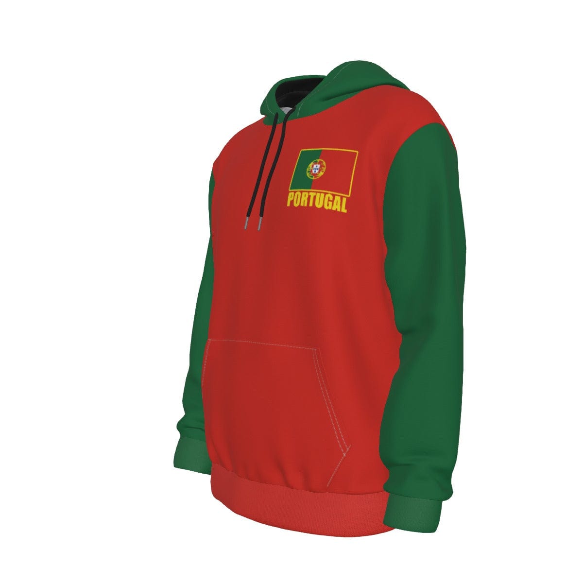 Portugal Unisex Football Fan Pullover Hoodie Front Left