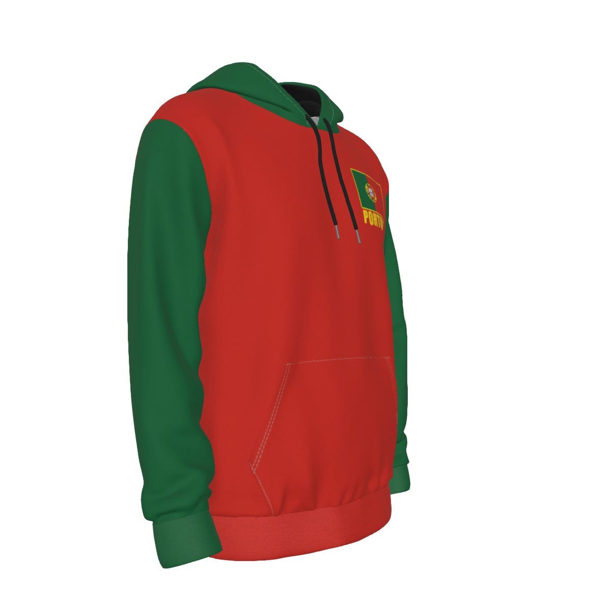 Portugal Unisex Football Fan Pullover Hoodie Front Right