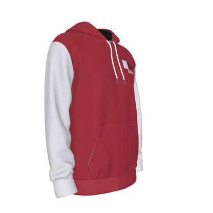 Qatar Unisex Football Fan Pullover Hoodie Front Right