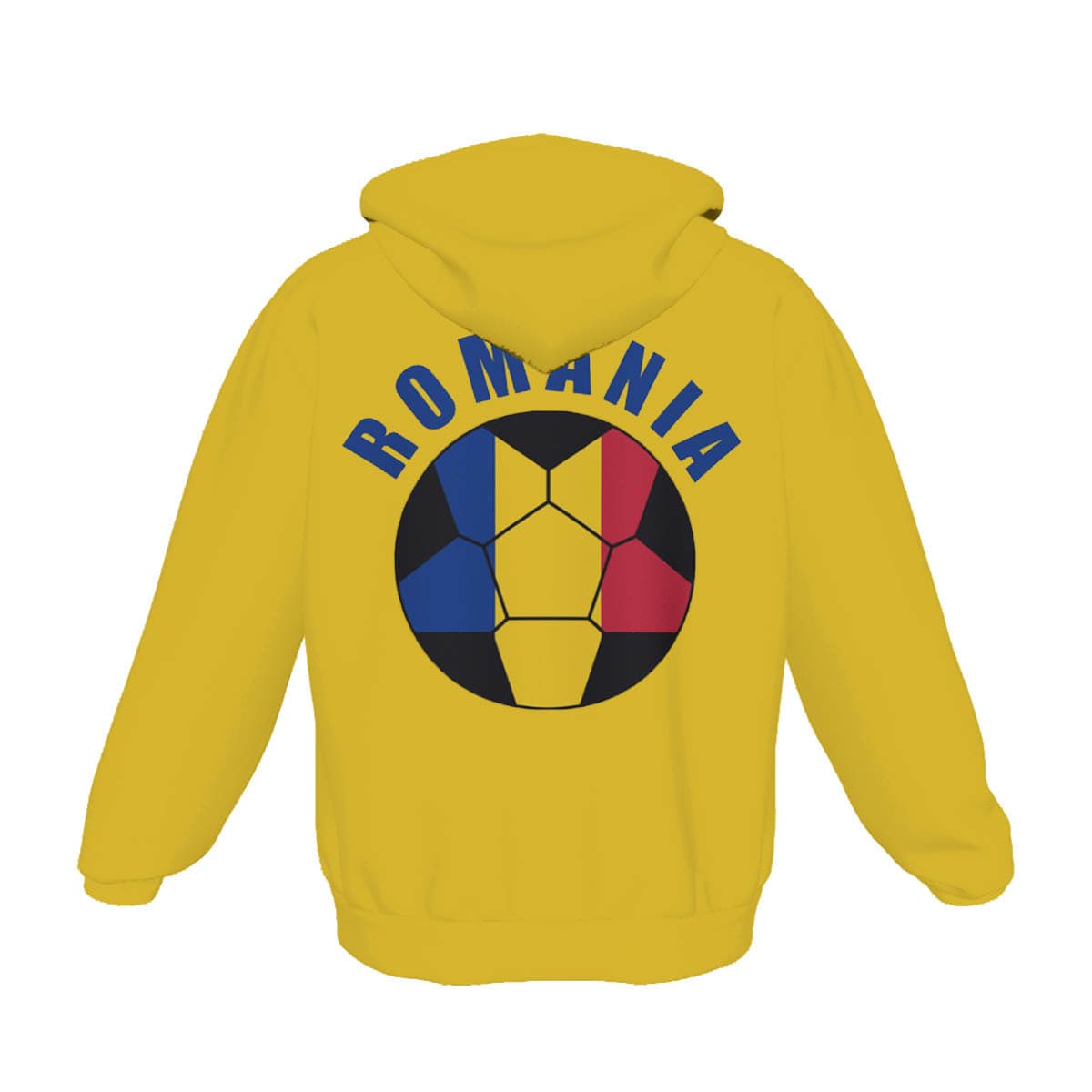 Romania Unisex Football Fan Pullover Hoodie Back