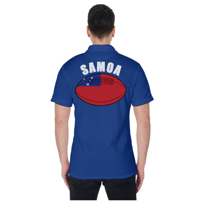 Samoa Unisex Rugby Fan Polo Shirt Back