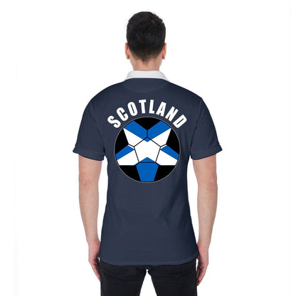 Scotland Unisex Football Fan Polo Shirt Back