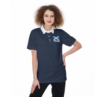 Scotland Unisex Football Fan Polo Shirt Front