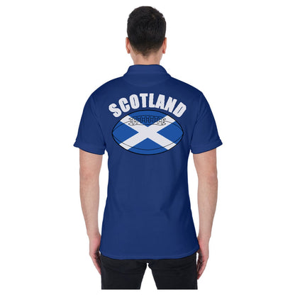 Scotland Unisex Rugby Fan Polo Shirt Back