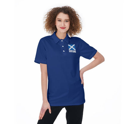 Scotland Unisex Rugby Fan Polo Shirt Front 