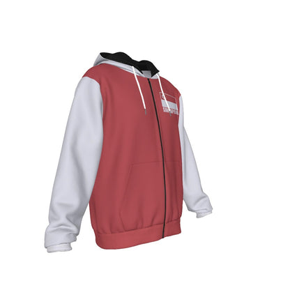 Singapore Unisex Football Fan Zip Hoodie Front Right