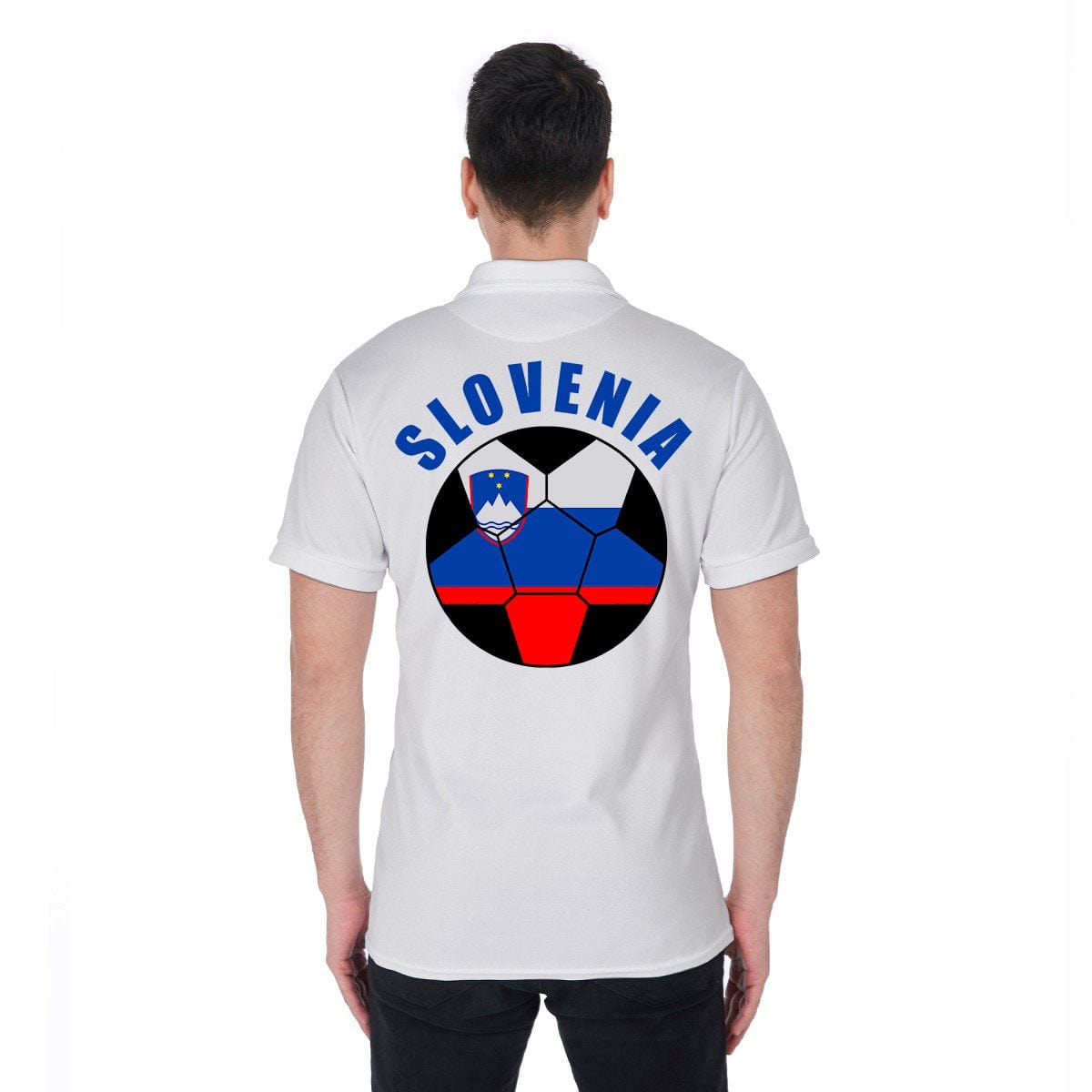 Slovenia Unisex Football Fan Polo Shirt Back