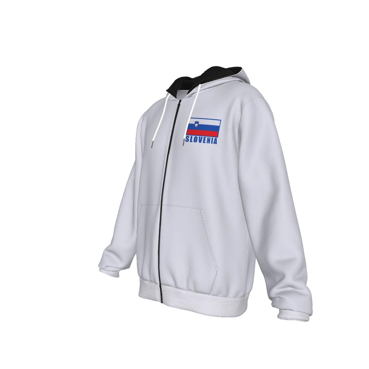 Slovenia Unisex Football Fan Zip Hoodie Front Left