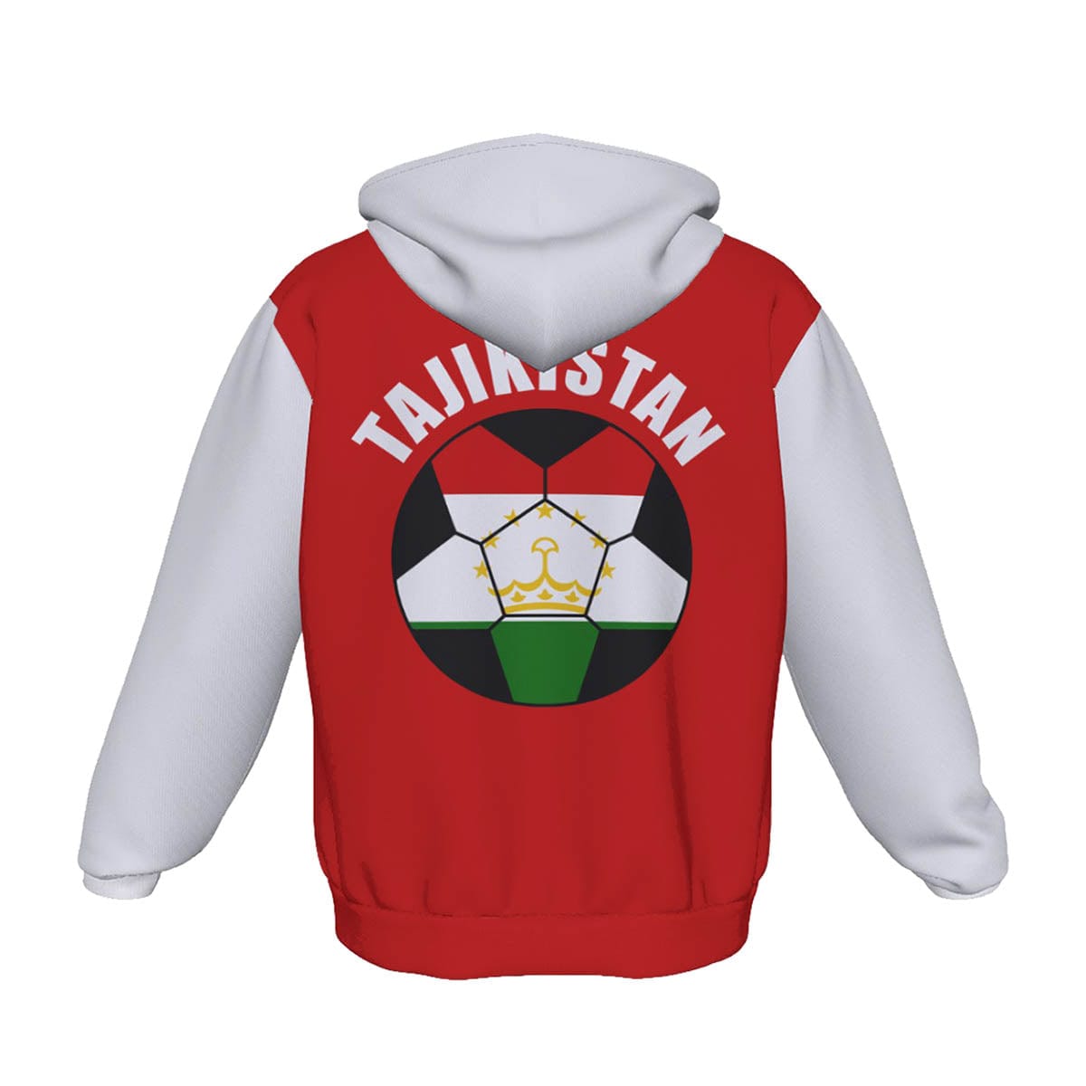 Tajikistan Unisex Football Fan Pullover Hoodie Back