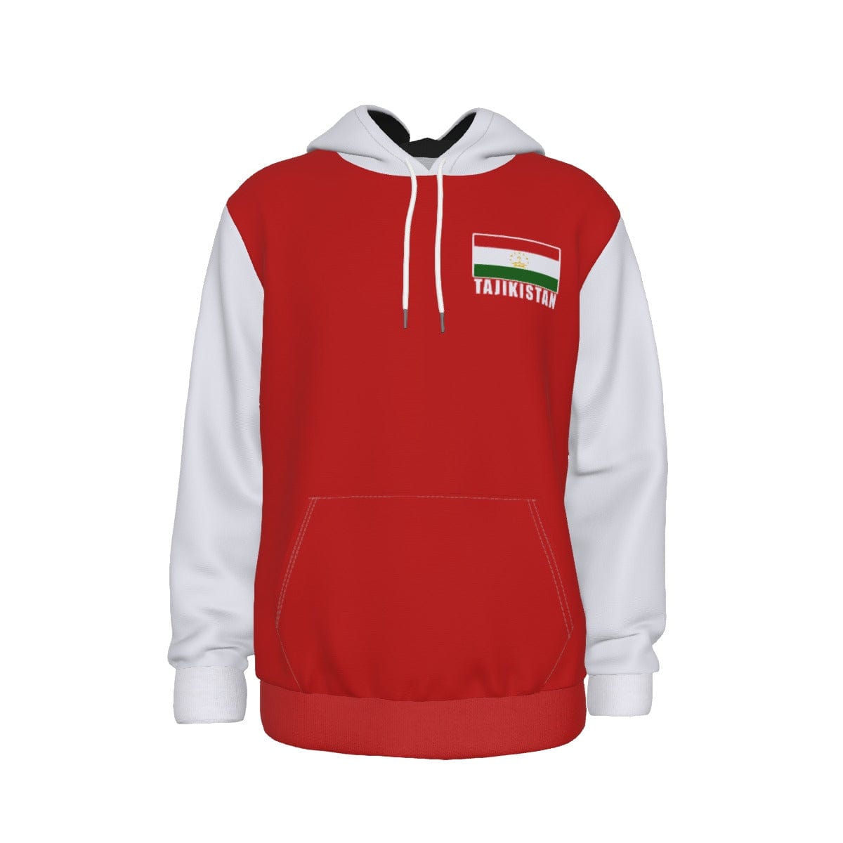 Tajikistan Unisex Football Fan Pullover Hoodie Front and Back