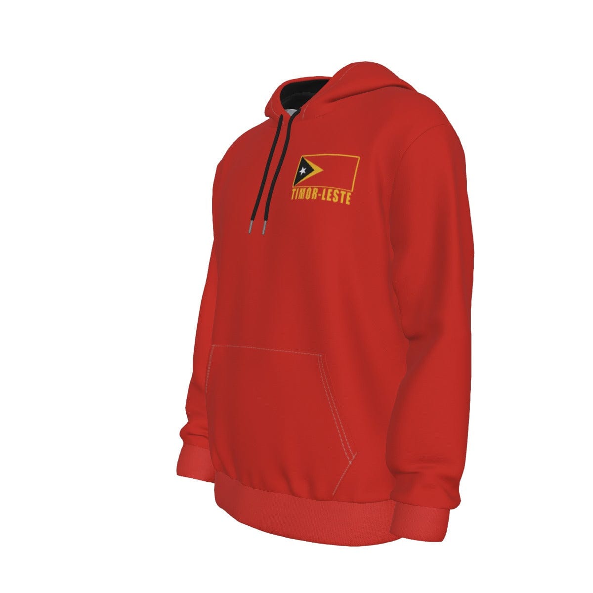 Timor-Leste (East Timor) Unisex Football Fan Pullover Hoodie Front Left