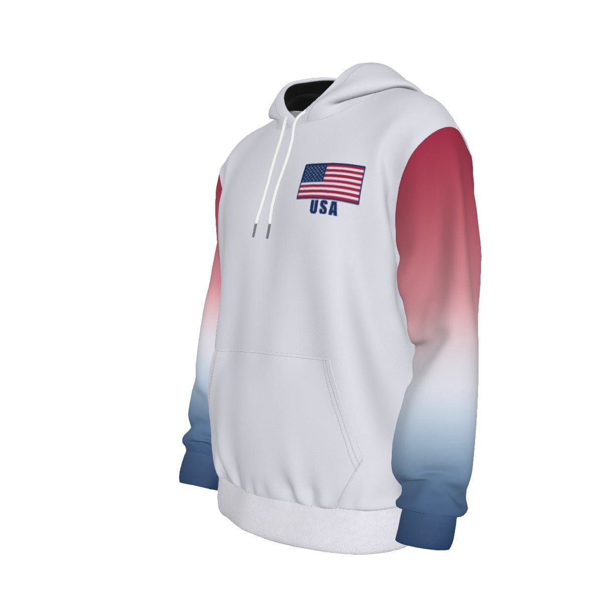 USA Unisex Football Fan Pullover Hoodie Front Left