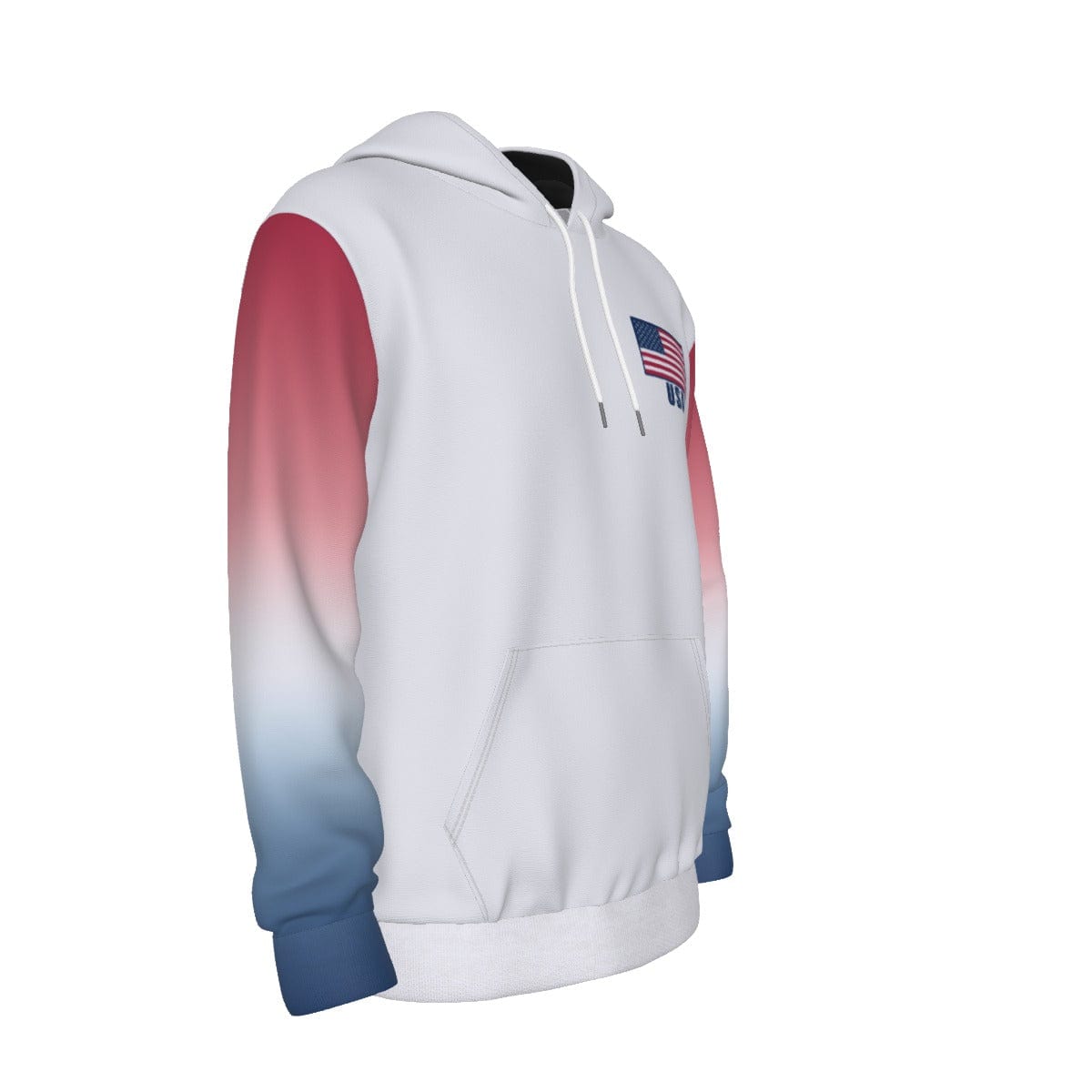 USA Unisex Football Fan Pullover Hoodie Front Right