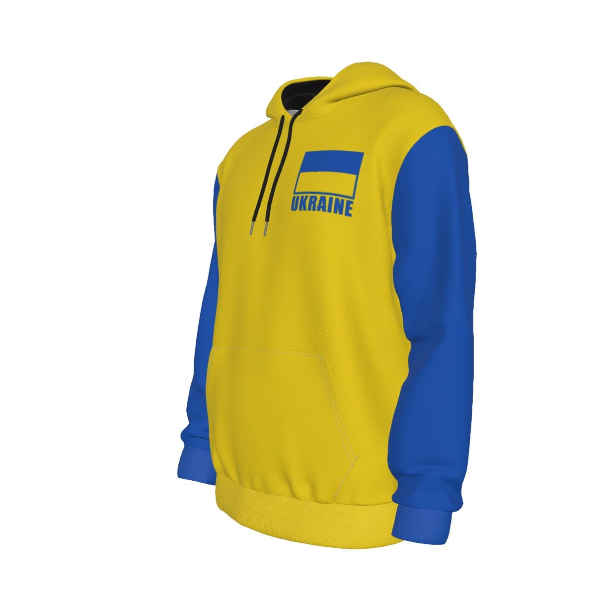 Ukraine Unisex Football Fan Pullover Hoodie Front Left