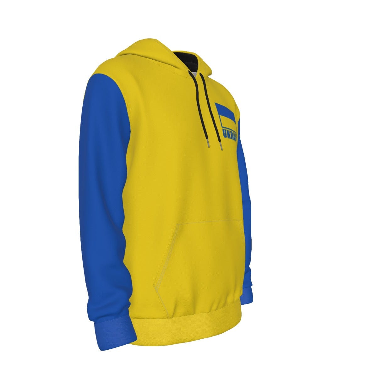 Ukraine Unisex Football Fan Pullover Hoodie Front Right