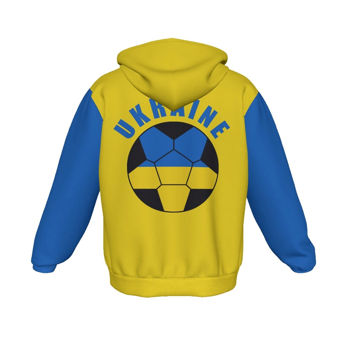 Ukraine Unisex Football Supporters Fan Zip Hoodie