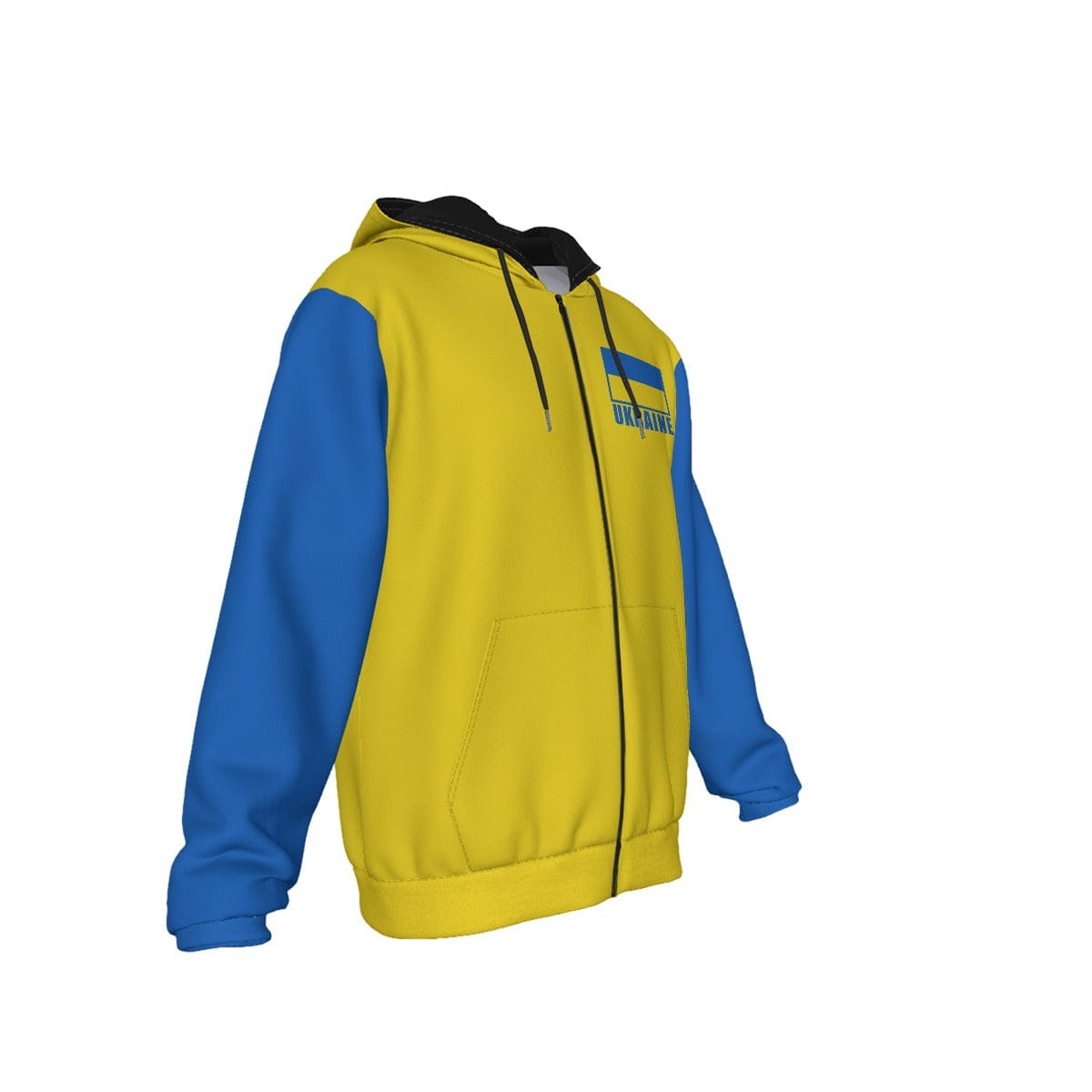 Ukraine Unisex Football Supporters Fan Zip Hoodie