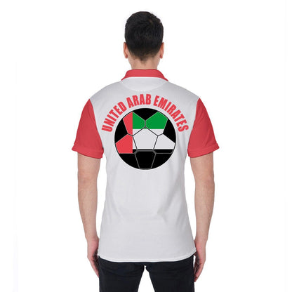 United Arab Emirates (UAE) Unisex Football Fan Polo Shirt Back