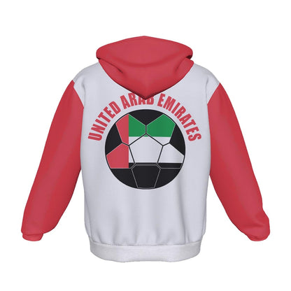 United Arab Emirates (UAE) Unisex Football Fan Pullover Hoodie Back