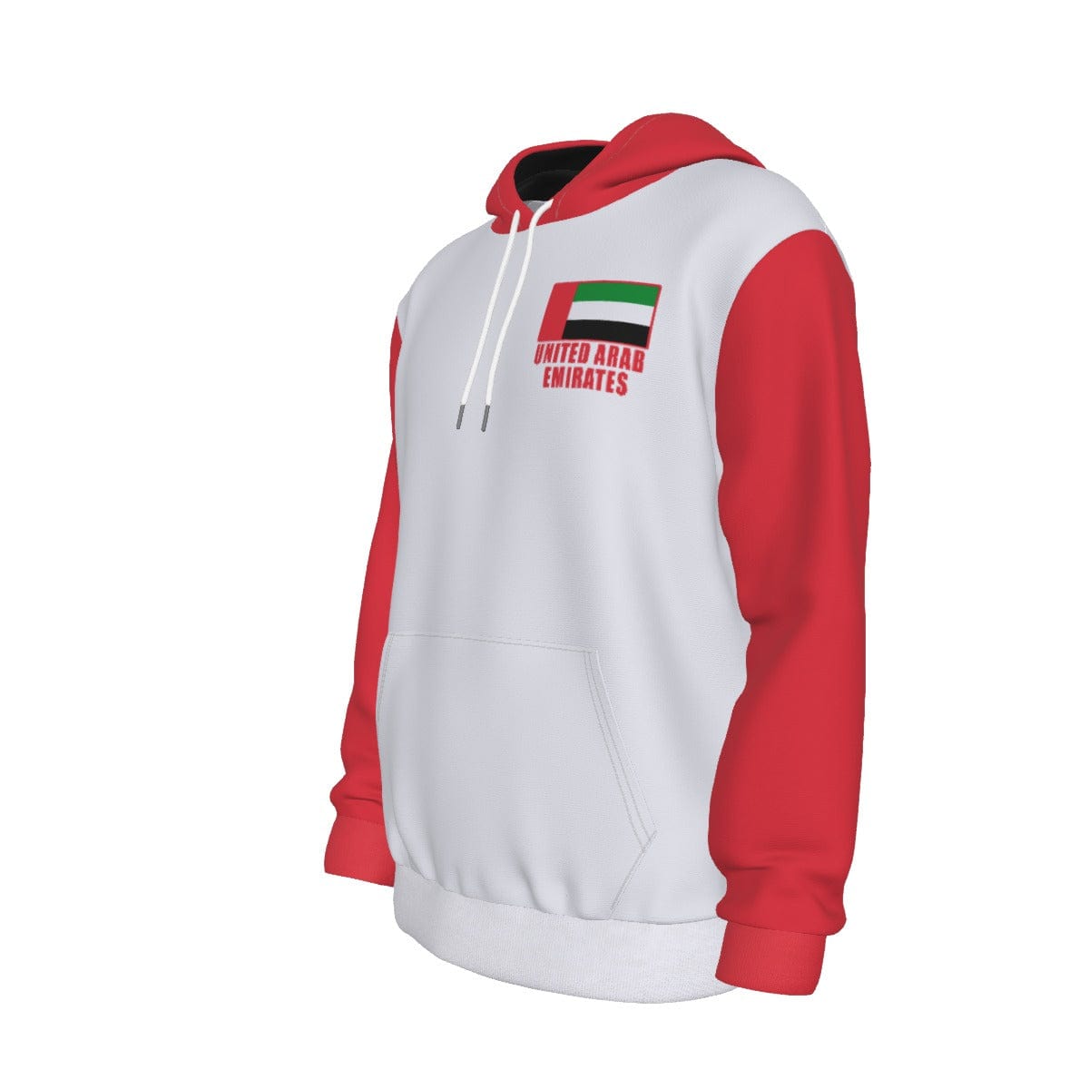 United Arab Emirates (UAE) Unisex Football Fan Pullover Hoodie Front Left