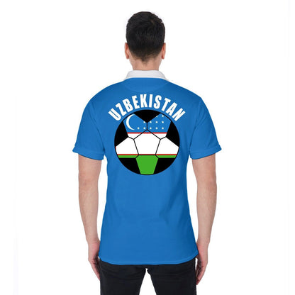 Uzbekistan Unisex Football Fan Polo Shirt Back