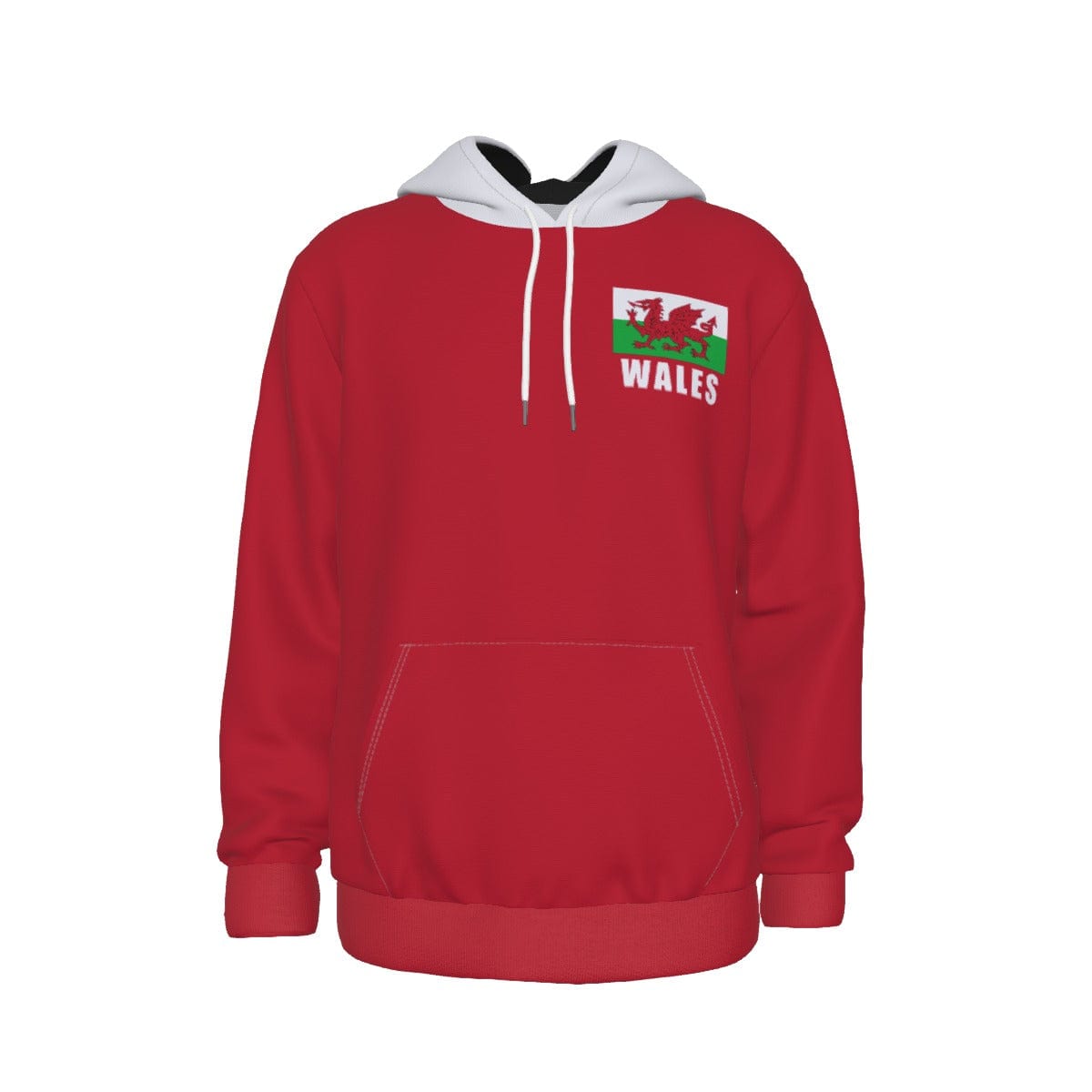 Wales Unisex Football Fan Pullover Hoodie Front