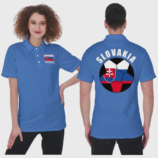 Slovakia Unisex Football Fan Polo Shirt Video