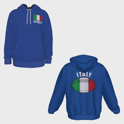 Italy Unisex Rugby Fan Pullover Hoodie Video