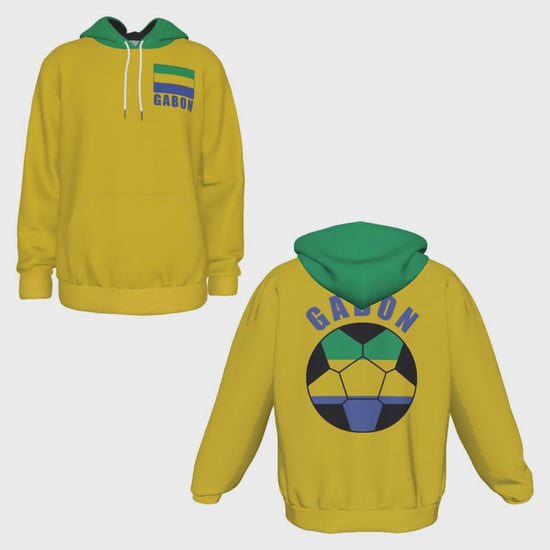 Gabon Unisex Football Fan Pullover Hoodie Video