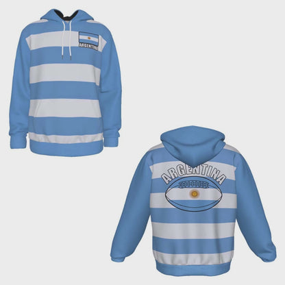 Argentina Unisex Rugby Fan Pullover Hoodie Video