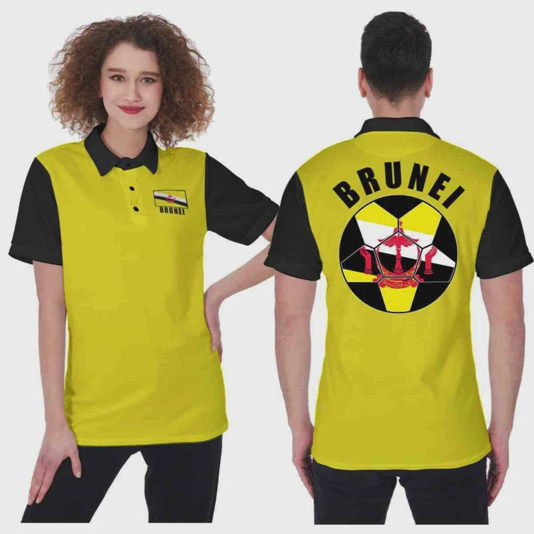 Brunei Unisex Football Fan Polo Shirt Video