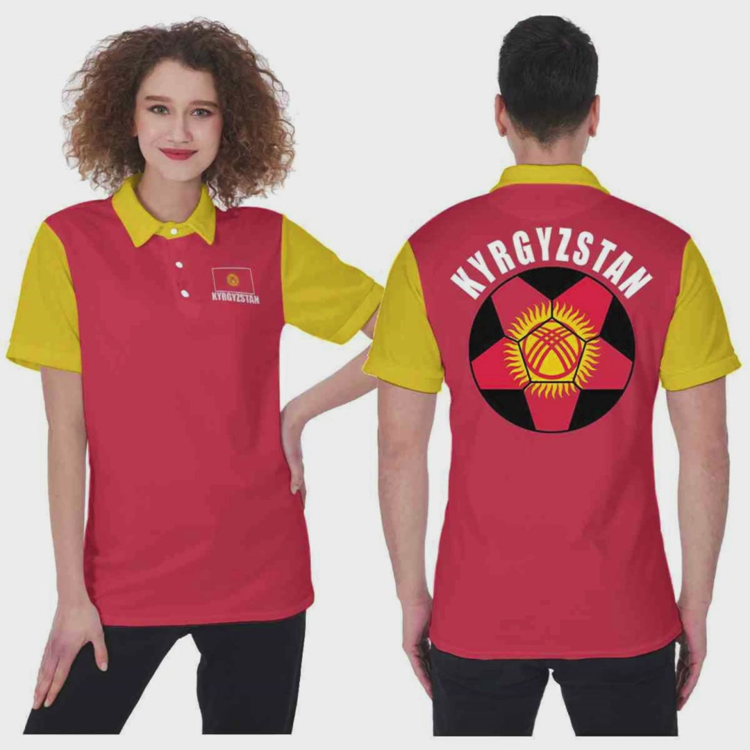 Kyrgyzstan Unisex Football Fan Polo Shirt Video