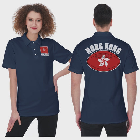 Hong Kong Unisex Rugby Fan Polo Shirt Video