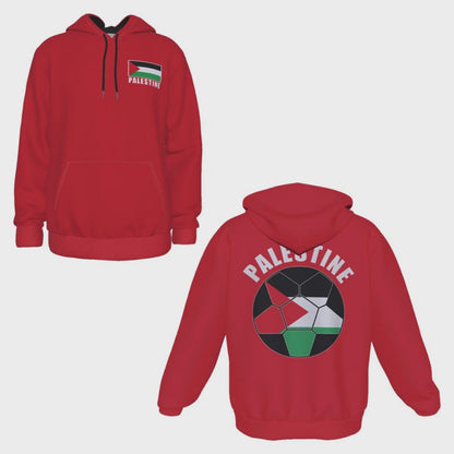 Palestine Unisex Football Fan Pullover Hoodie Video