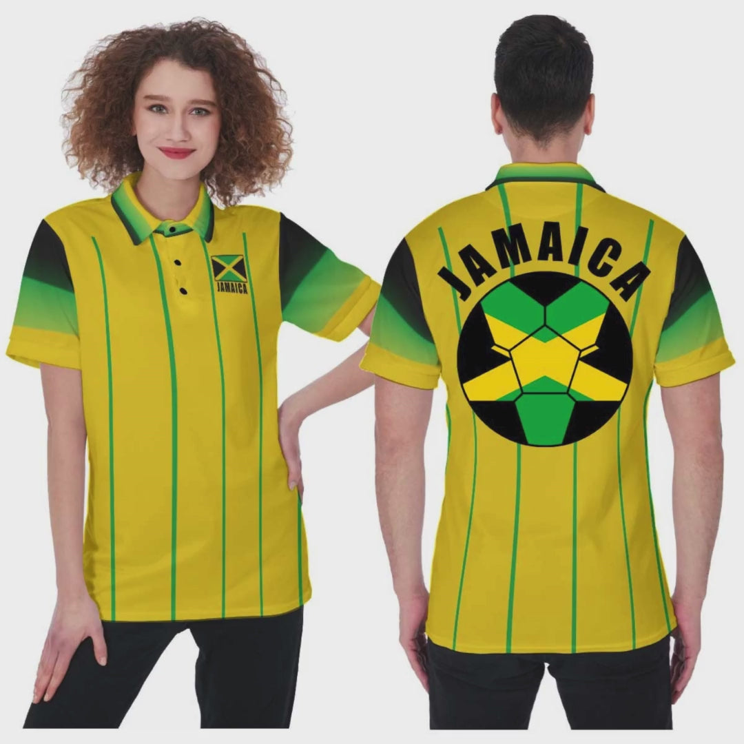 Jamaica Unisex Football Fan Polo Shirt Video