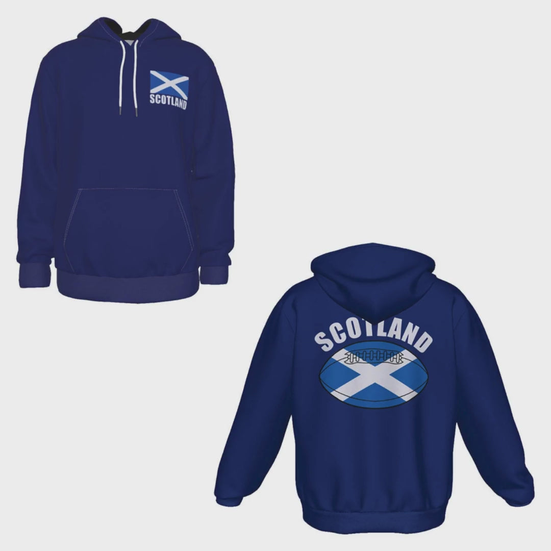 Scotland Unisex Rugby Fan Pullover Hoodie Video